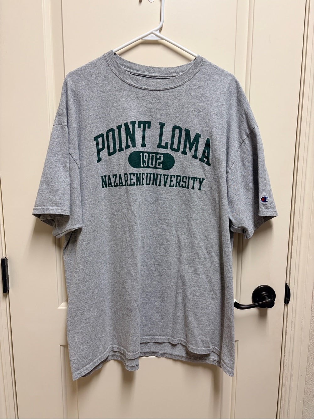 Champion Authentic Point Loma Nazarene University Gray Graphic Tee - 2XL / 2TG